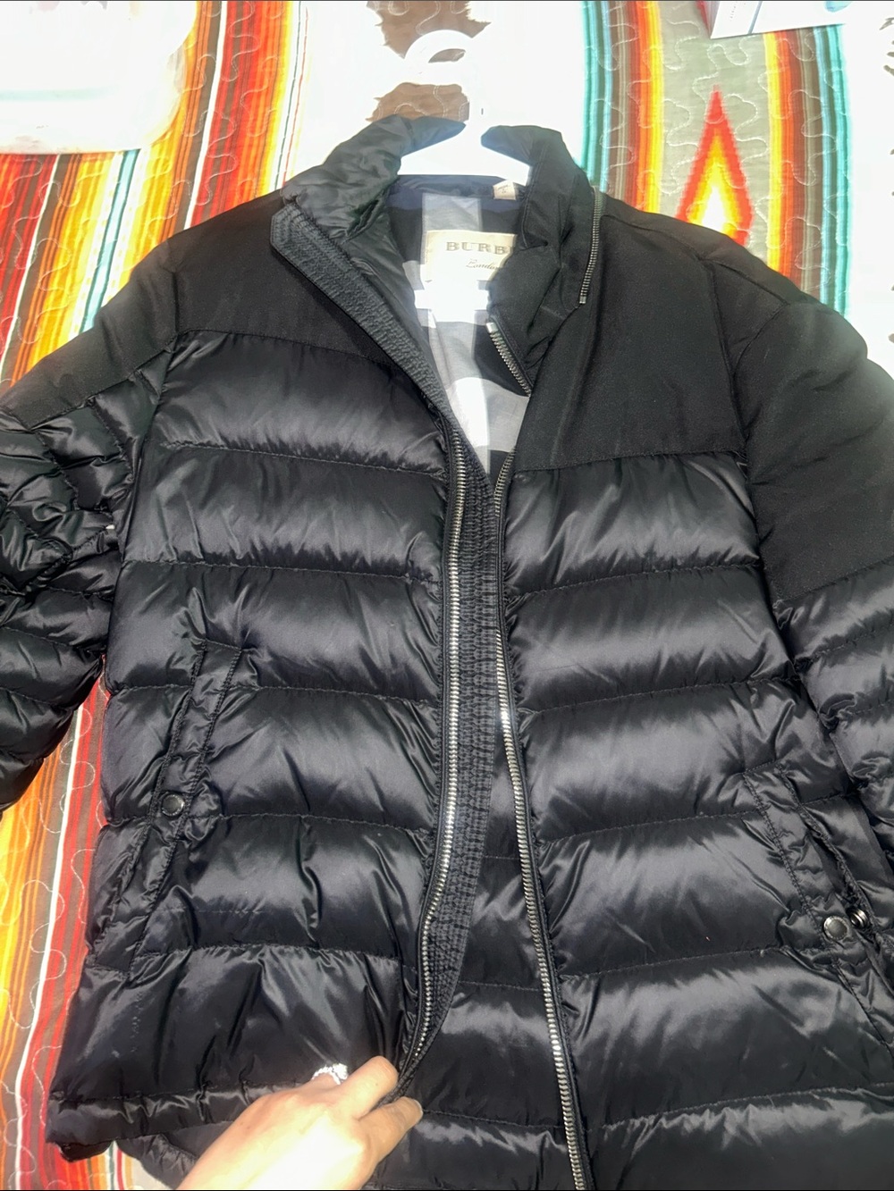 Burberry Black Quilted Down Puffer Jacket